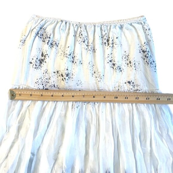 Lola Made In Italy Flowy Strapless Watercolour Sundress Boho Midi Maxi Sz Large - Picture 14 of 16